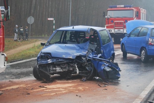 Wypadek w Dąbrówce Leśnej.