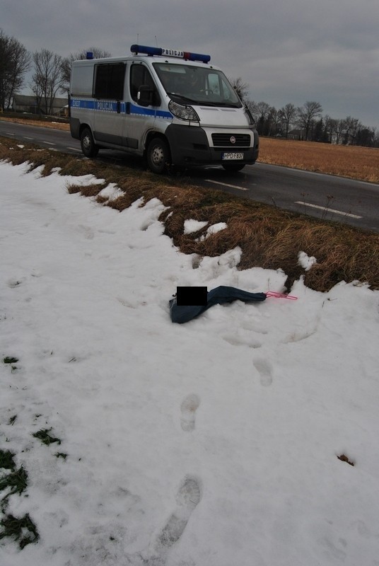 Worek z martwym psem leżał tuż obok drogi w Horodyszczu