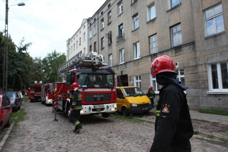 Kolejny pożar kamienicy w Łodzi