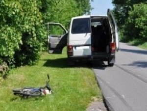 Hordzież: Śmierć rowerzystki pod kołami vw transportera
