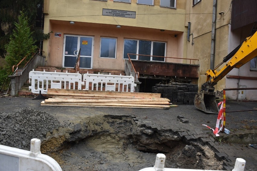 Pawilony, w których kiedyś mieścił się wadowicki szpital...