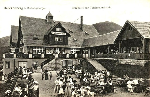 Przed wojną Hotel Orlinek w Karpaczu bił rekordy popularności.