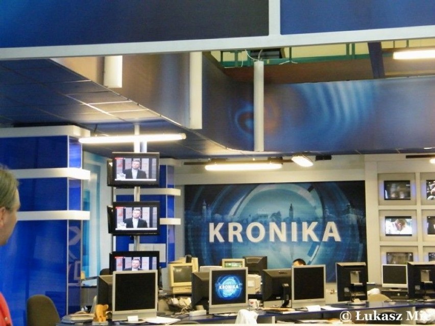 Z tego miejsca emitowana jest "Kronika". Regionalny program...