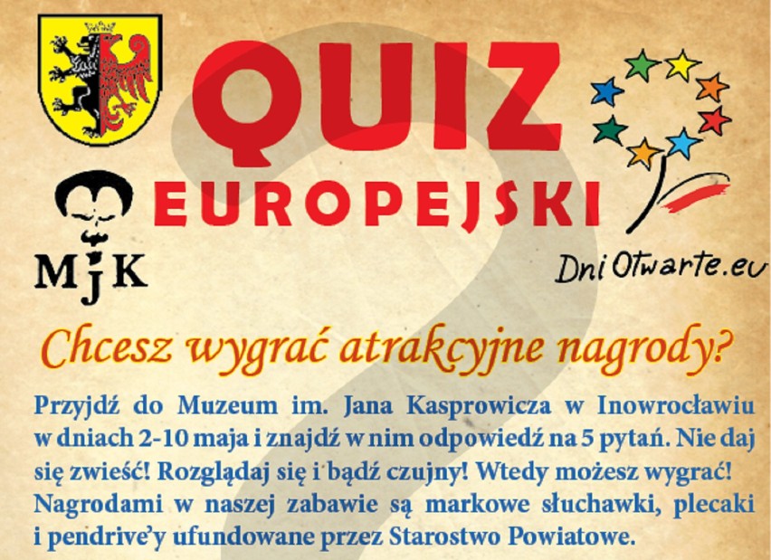 Quiz europejski w Muzeum im. Jana Kasprowicza w Inowrocławiu 