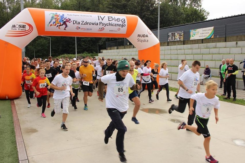 Ruda Śląska: Na Burloch Arenie odbył się Bieg dla Zdrowia Psychicznego [ZDJĘCIA]