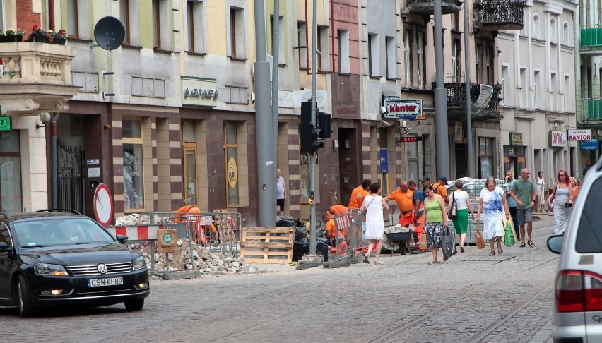 Modernizacja torowiska i ulicy Toruńskiej w Grudziądzu.