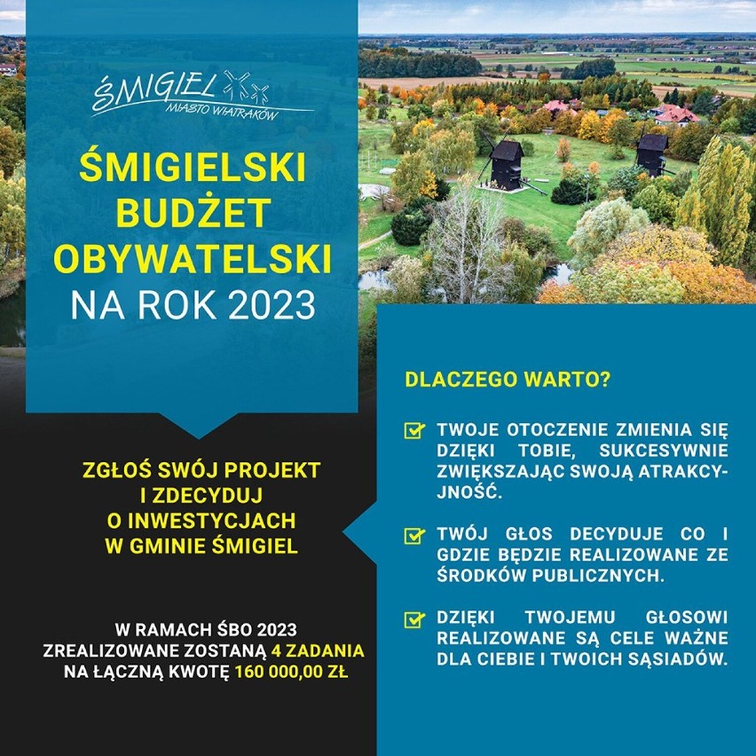 Gmina Śmigiel. Będzie "Budżet Obywatelski" na 2023 rok