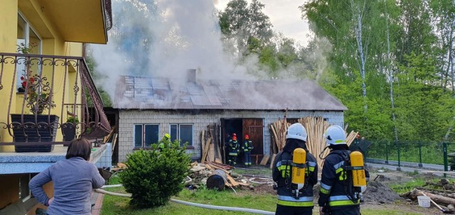 Pożar w Gołaczewach wybuchł po godzinie 5 rano