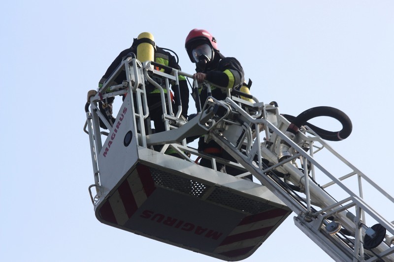 Ćwiczenia strażackie w Pilicy