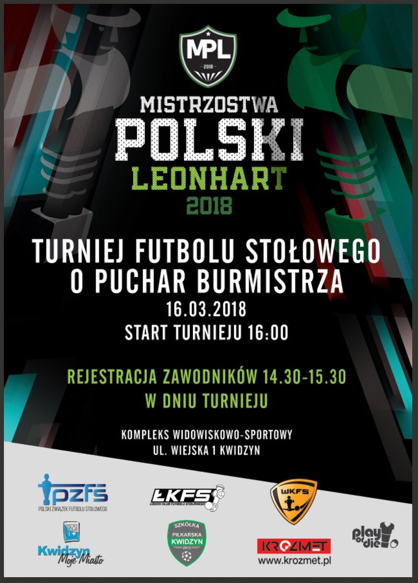 Mistrzostwa Polski w futbolu stołowym. Do Kwidzyna przyjedzie ponad 150 zawodników z całego kraju!