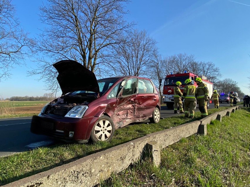 Kolizja na drodze powiatowej Chocz - Broniszewice