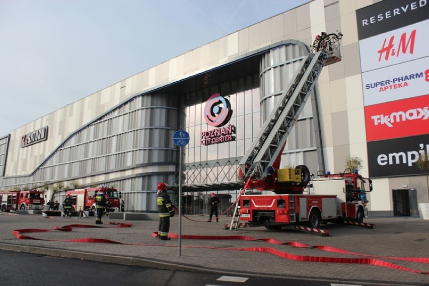 pożar w Poznań City Center