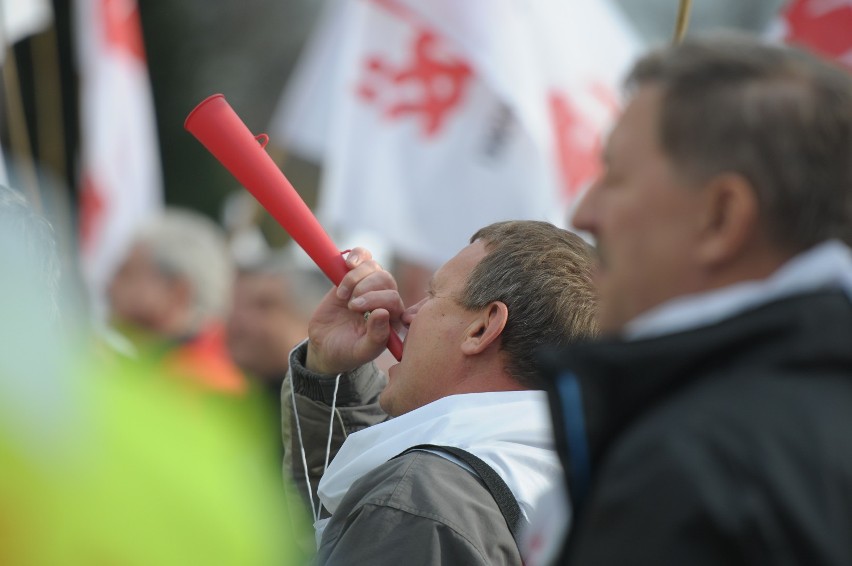Protest górników ws. deputatów węglowych
