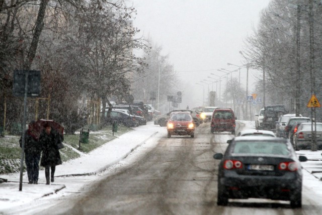 Zeszłej zimy pierwszy śnieg spadł w Piotrkowie dopiero 29 stycznia