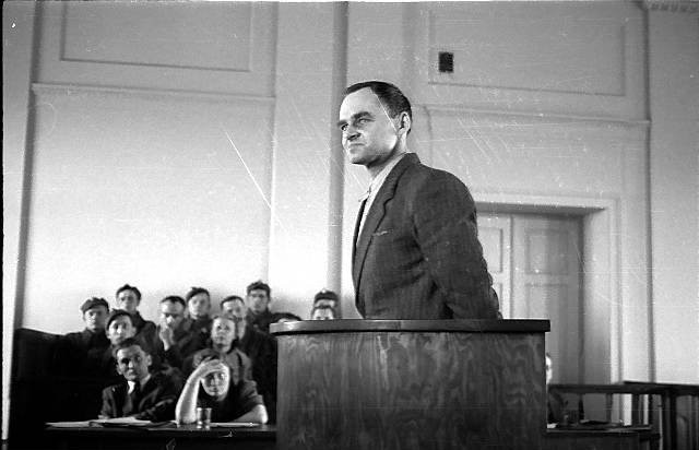 Rotmistrz Pilecki w czasie procesu