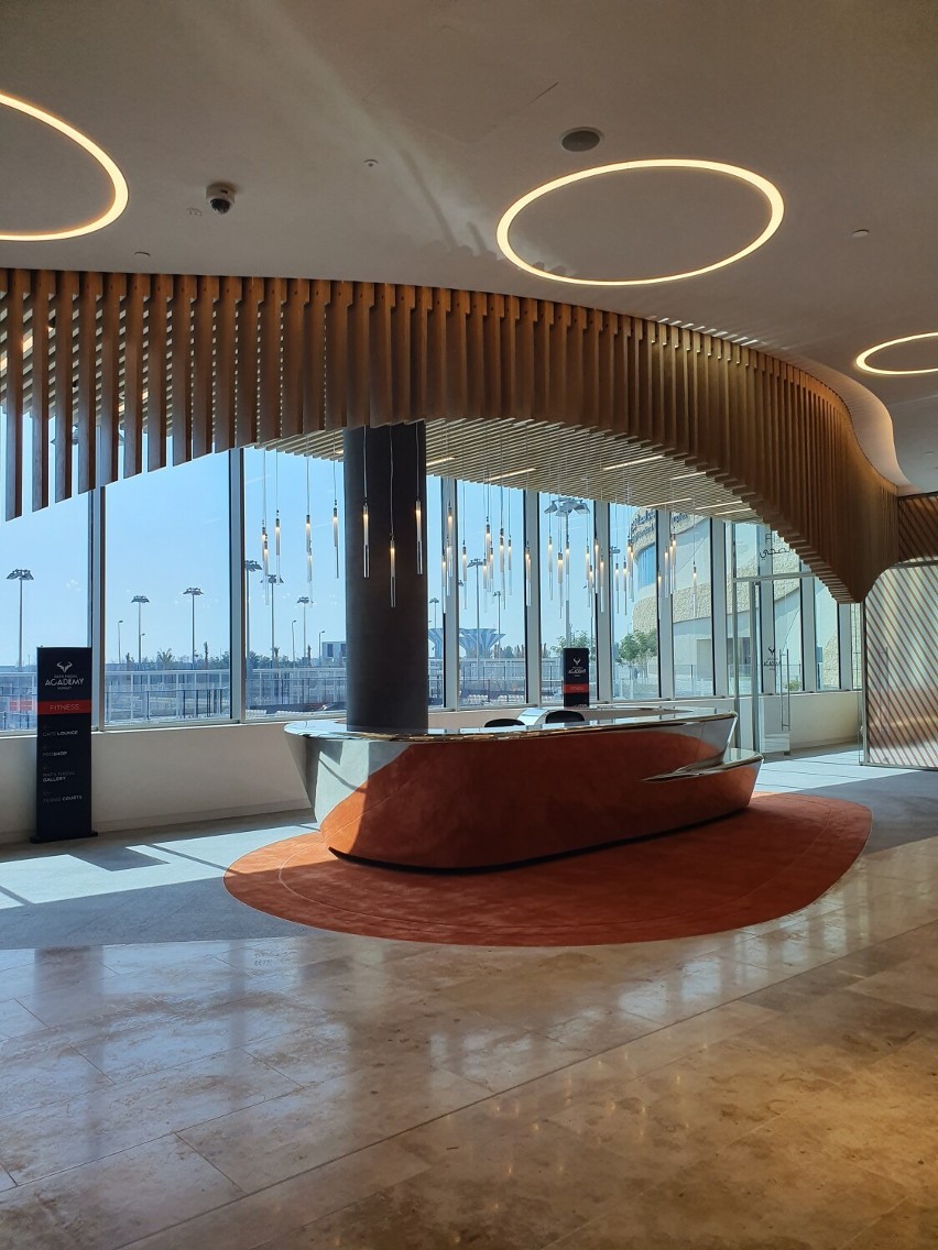Projektantka z Katowic stworzyła wnętrza Akademii Tenisa Rafaela Nadala w Kuwejcie. Do współpracy zaprosiło ją biuro z Paryża