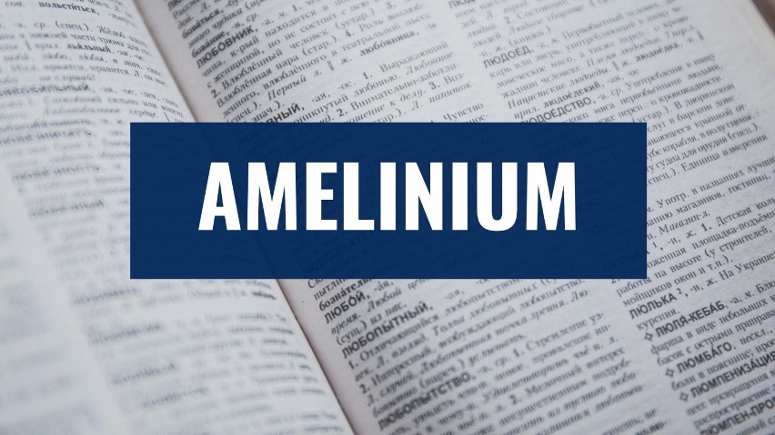 Genezy słowa amelinium możemy doszukiwać się w wideo "Nie...