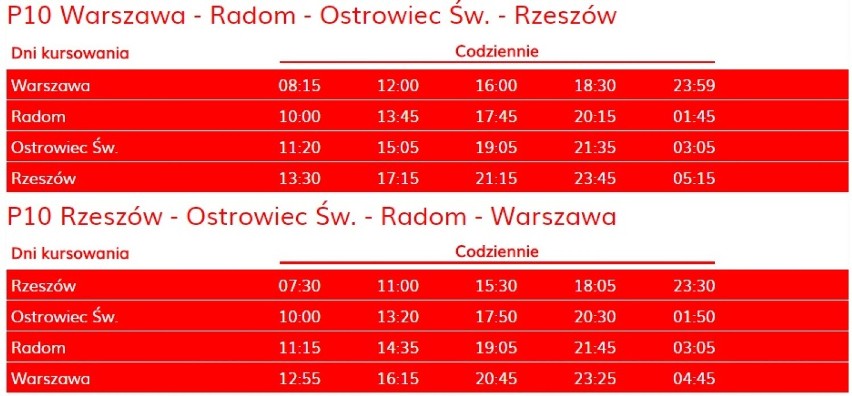Polskibus rozkład jazdy Warszawa [ODJAZDY, PRZYJAZDY] 