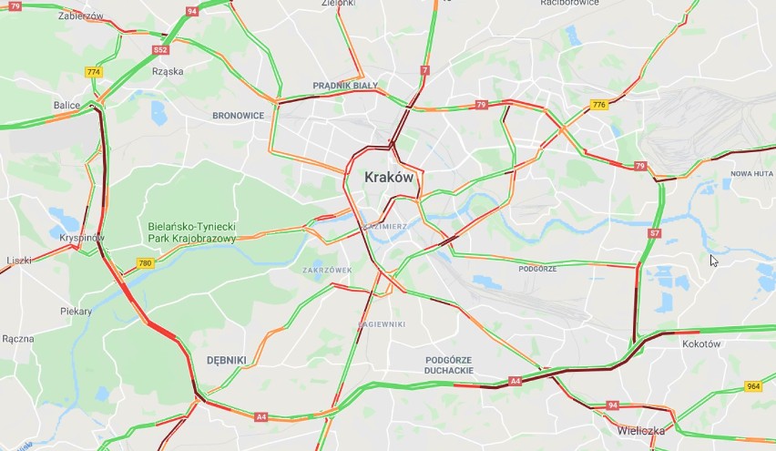 Kraków. Groźne zderzenie tuż za bramkami na A4