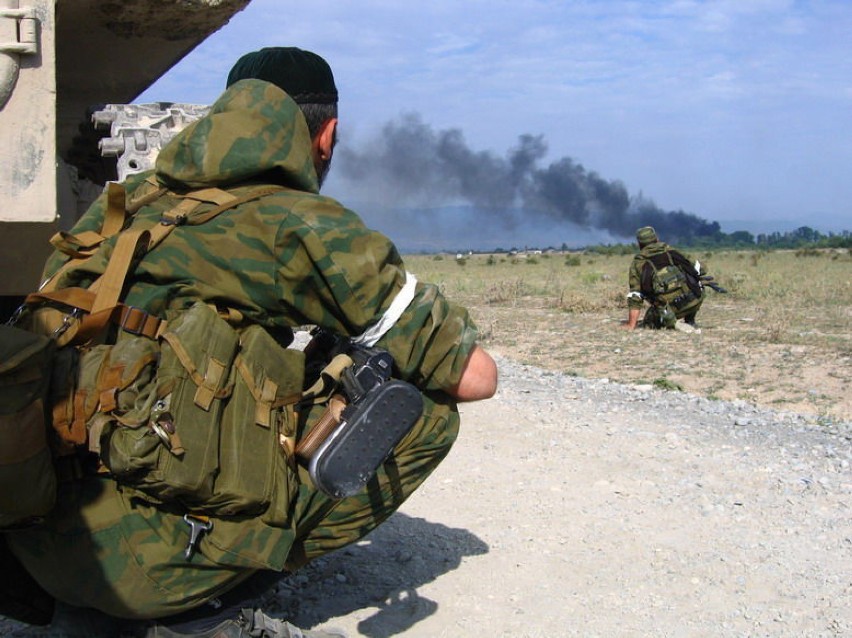 Żołnierze zaprawionego w czeczeńskich bojach batalionu...