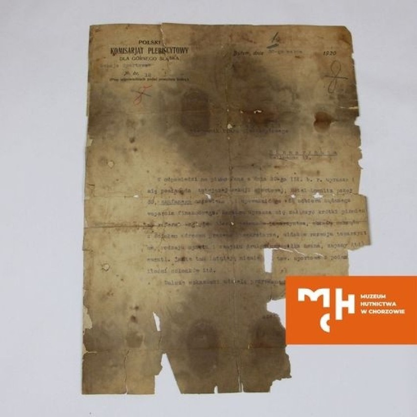 Tak wygląda dokument z 1920 r. odnaleziony w Muzeum...