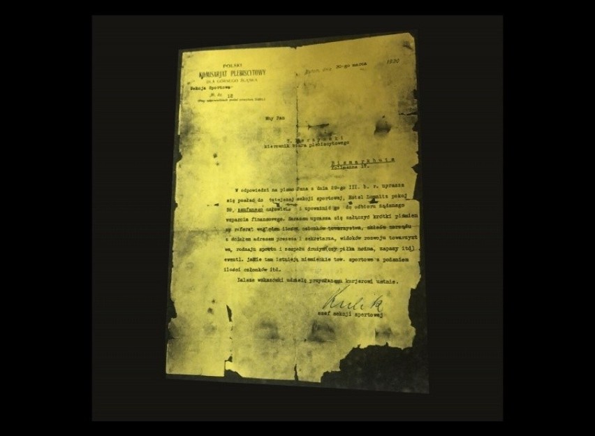 Tak wygląda dokument z 1920 r. odnaleziony w Muzeum...