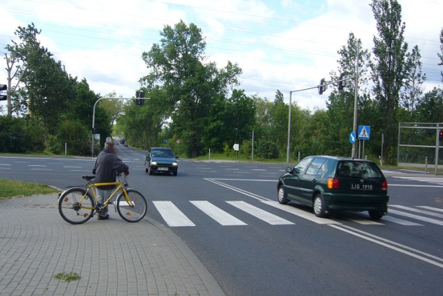 Skrzyżowanie trójki i ul. Kopalnianej