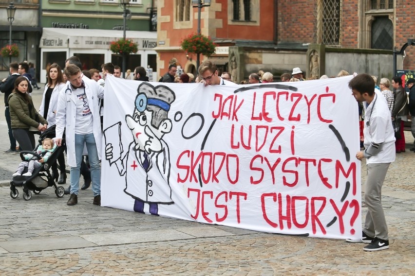 Protest lekarzy we Wrocławiu