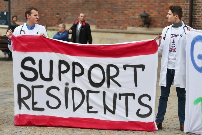 Protest lekarzy we Wrocławiu