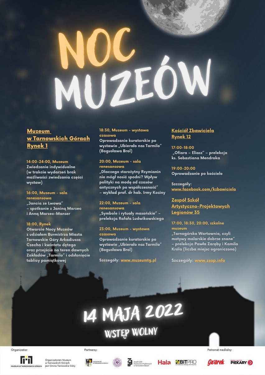Noc Muzeów 2022 w Tarnowskich Górach: Program, atrakcje