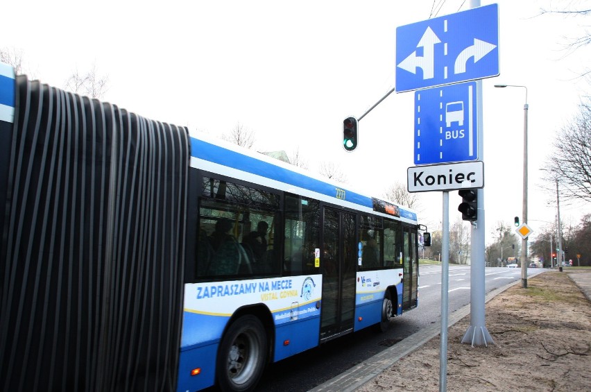 Gdynia - buspas przy ul. Kieleckiej