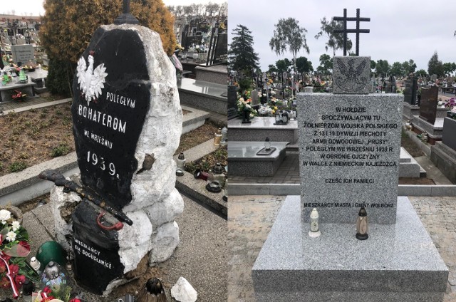 Kwatera wojenna na cmentarzu w Wolborzu została odnowiona. Prace sfinansował IPN 