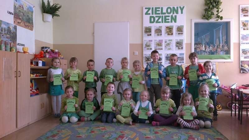 Zielony dzień w przedszkolu w Broniszewicach