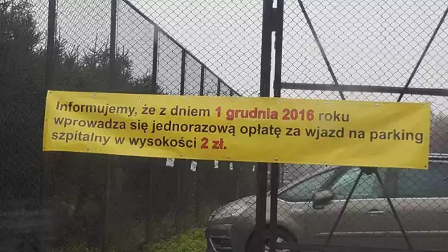 Opłata za parkowanie przy szpitalu w Złotowie