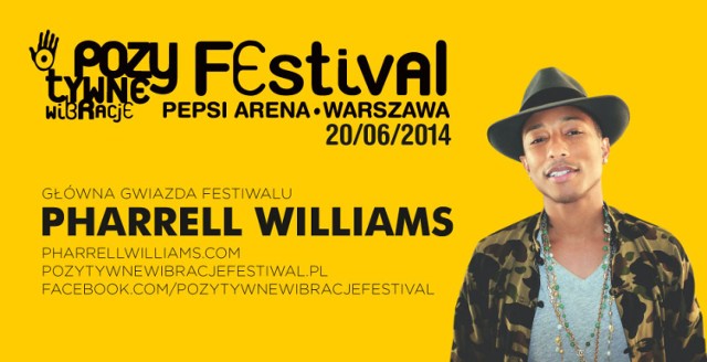 Pharrell Williams w Warszawie. Ceny biletów.