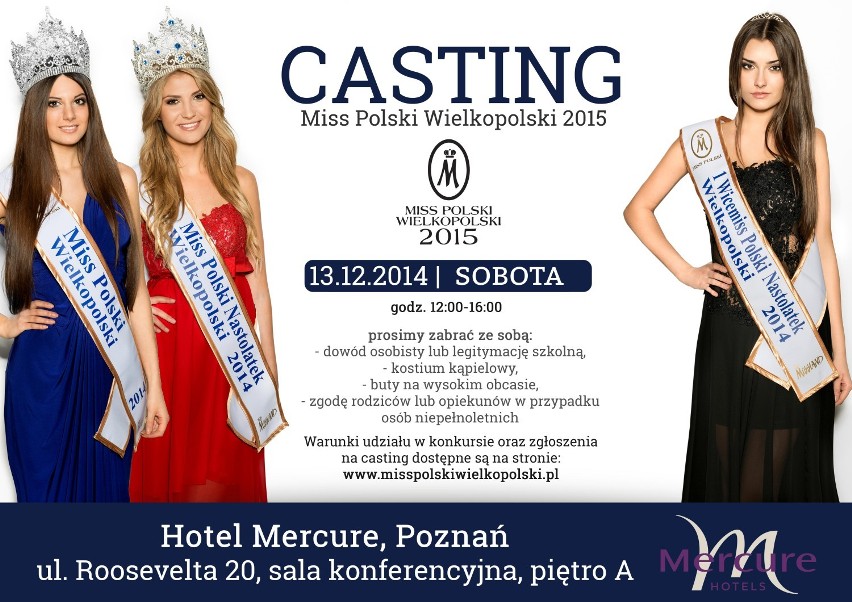 Miss Polski Wielkopolski 2015: Przyjdź na casting w Poznaniu [ZDJĘCIA]