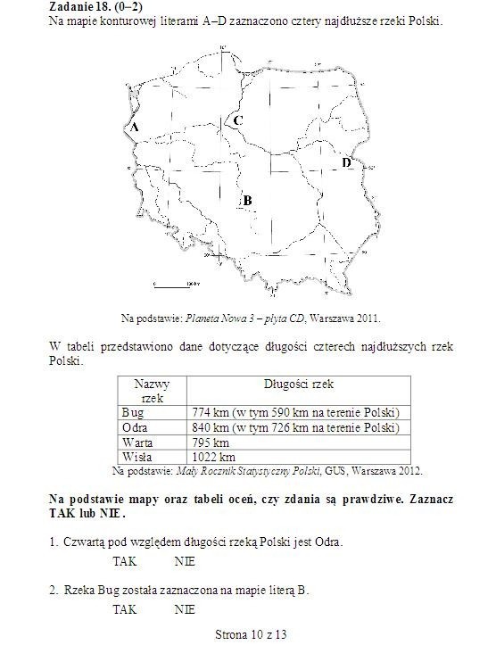 EGZAMIN GIMNAZJALNY 2013. Test przyrodniczy [ARKUSZ dla osób upośledzonych, ODPOWIEDZI wkrótce]