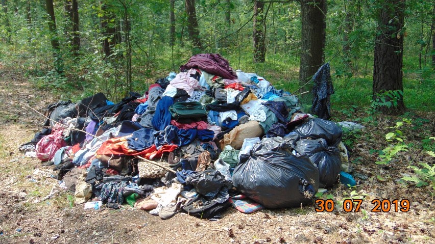 Takie śmieci zalegają w naszych lasach na terenie...