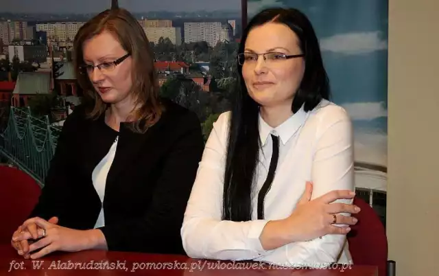 Monika Berger na zdjęciu z Dorotą Grabczyńską, która w lipcu 2015 roku zrezygnowała ze stanowiska zastępcy prezydenta Marka Wojtkowskiego.