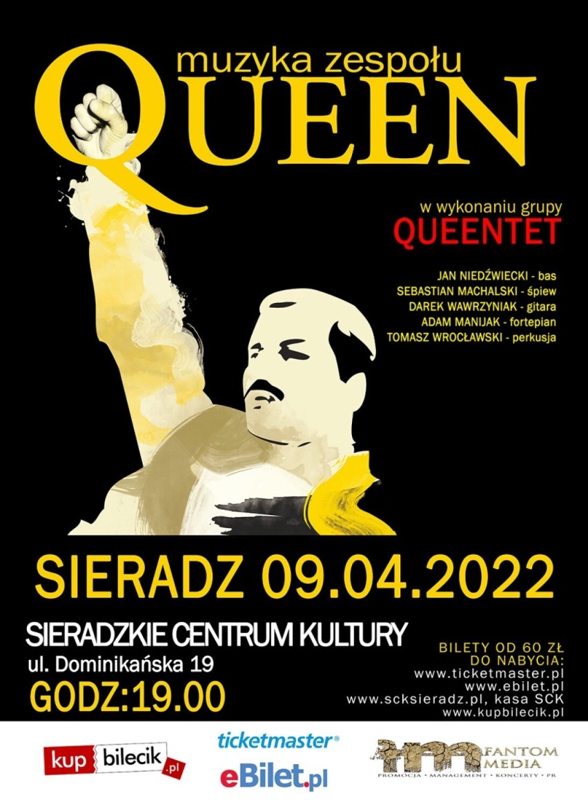 Nieśmiertelne przeboje zespołu Queen zabrzmią w Sieradzu. W Teatrze Miejskim SCK wystąpi grupa Queentet ZDJĘCIA