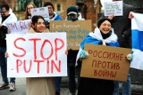 Kraków. Protest Rosjan przeciwko agresji Putina na Ukrainę [ZDJĘCIA]