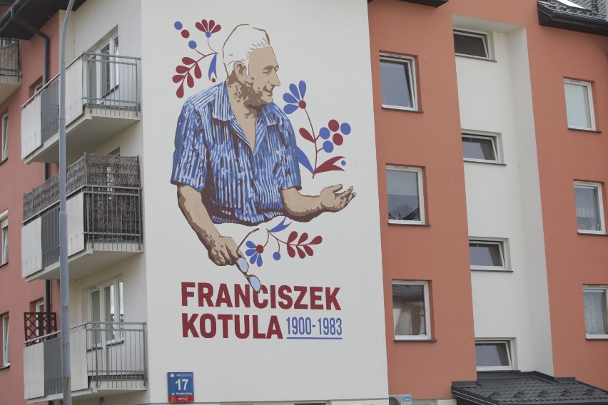 Mural Franciszka Kotuli w Rzeszowie powstał na osiedlu noszącym jego imię