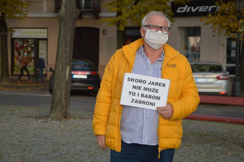 Protest przeciwników zaostrzenia ustawy aborcyjnej w Łowiczu [ZDJĘCIA]