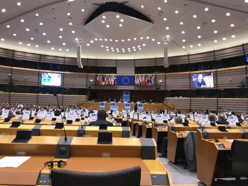 Głos uczniów z Mierzęcic w Parlamencie Europejskim