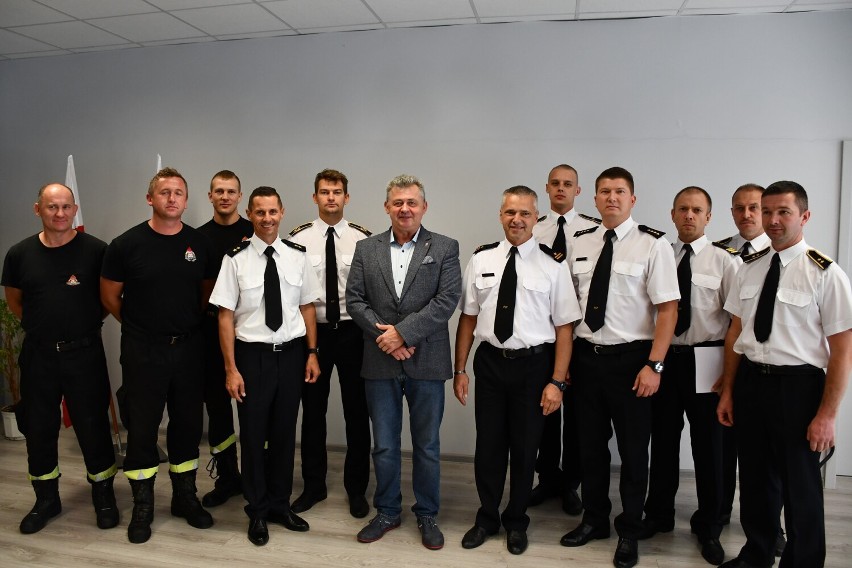 Kolejne gratulacje dla strażaków po zakończonej misji w Grecji. Starosta: Dumny jestem z postawy wolsztyńskich strażaków