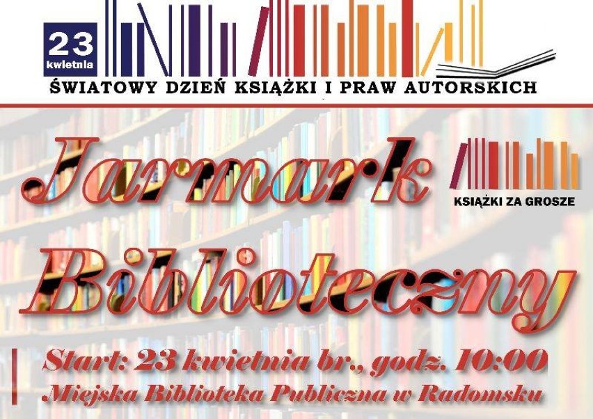 Miejska Biblioteka Publiczna w Radomsku zaprasza na poświąteczny jarmark książki