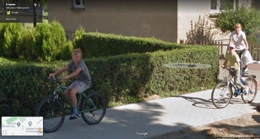 Mieszkańcy Wilkowic na zdjęciach Google Street View