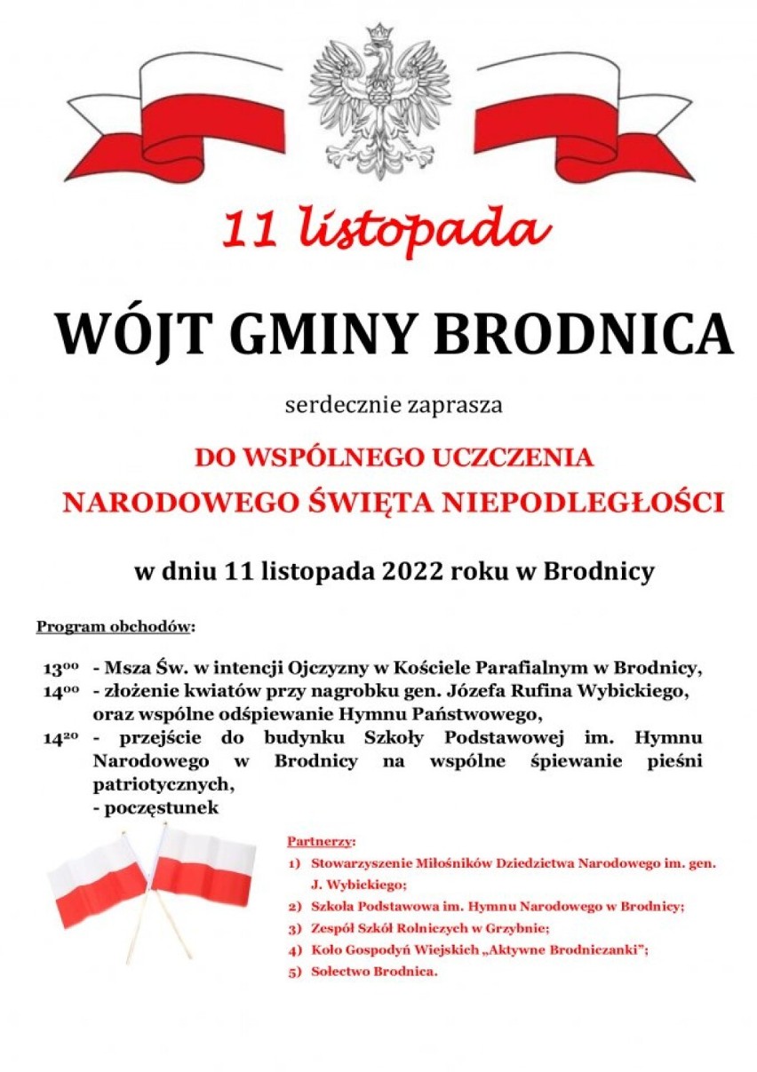 11 listopada 2022 - obchody w Brodnicy