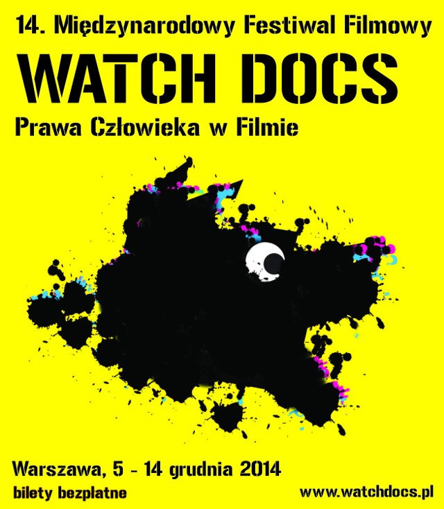 Festiwal WATCH DOCS powstał w 2001 roku jako program polskiej organizacji pozarządowej – Helsińskiej Fundacji Praw Człowieka. 

Każdego roku na festiwalu pokazywanych jest blisko sto światowej klasy filmów, które w Polsce ogląda łącznie ponad 70 tys. widzów. 

WATCH DOCS jest również najstarszym festiwalem filmów dokumentalnych organizowanym w Warszawie – pierwsza edycja festiwalu odbyła się w 2001 roku.
 
WATCH DOCS to festiwal, na którym co roku można obejrzeć kilkadziesiąt premierowych pokazów i uczestniczyć w kilkunastu spotkaniach ze światowej sławy dokumentalistami. 

To tu swoje polskie premiery miały nowe filmy takich twórców, jak: Errol Morris, Raymond Depardon, Kim Longinotto, Avi Mograbi czy Alex Gibney, a master class poprowadzili między innymi legenda dokumentu – Frederick Wiseman oraz znakomity brytyjski filmowiec – Sean McAllister. 

W latach następnych nagrodą specjalną wyróżniono reżysera Krzysztofa Zanussiego (2010), scenarzystę Cezarego Harasimowicza (2011), scenografa Allana Starskiego (2012).

 W ubiegłorocznej siódmej edycji festiwalu (2013) statuetką za całokształt twórczości został uhonorowany wybitny czeski reżyser – Jiři Menzel.
 
WATCH DOCS to przedsięwzięcie wspierane przez najważniejszych polskich i europejskich mecenasów sztuki filmowej i kultury praw człowieka.
 
Festiwalowe projekcje będą odbywać się w Warszawie w kinie Muranów,  CSW Zamek Ujazdowski i kinie Antropos. 

Wstęp na wszystkie pokazy oraz wydarzenia towarzyszące WATCH DOCS jest bezpłatny.