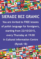 Darmowe lekcje języka polskiego w Sieradzu dla obcokrajowców w każdy czwartek w CIK